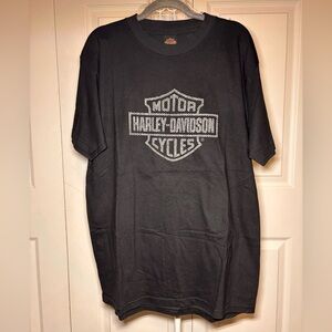 Harley-Davidson Black Tee with Silver Logo